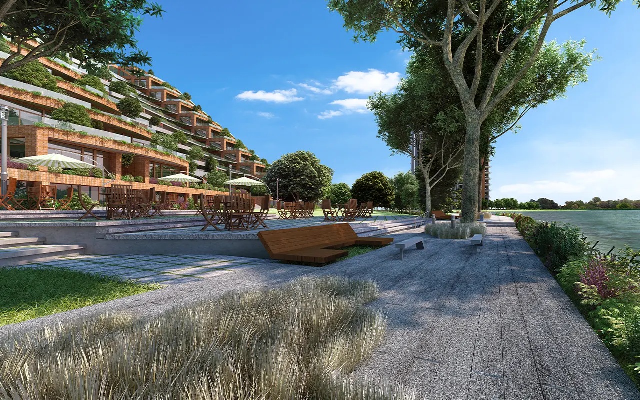 Lakefront residential development in Bangalore